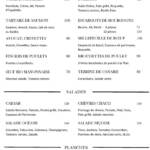 Menu La Sonate Marrakech June 2023 083420